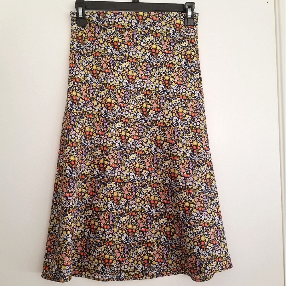 Loft xxs petite satin skirt